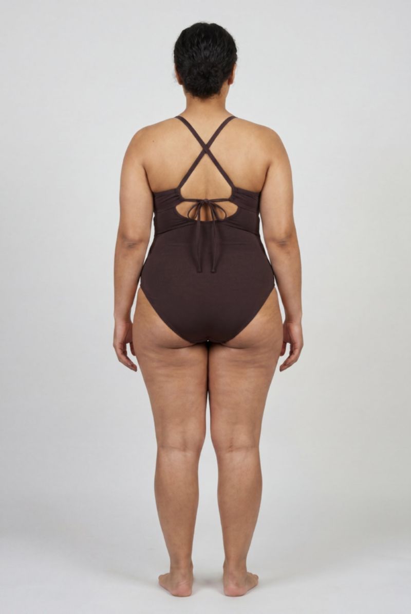 Women's Crossback High Neck One Piece Swimsuit