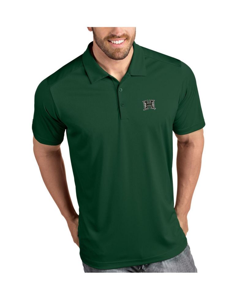 Men's Green Hawaii Warriors Antigua Tribute Polo Shirt