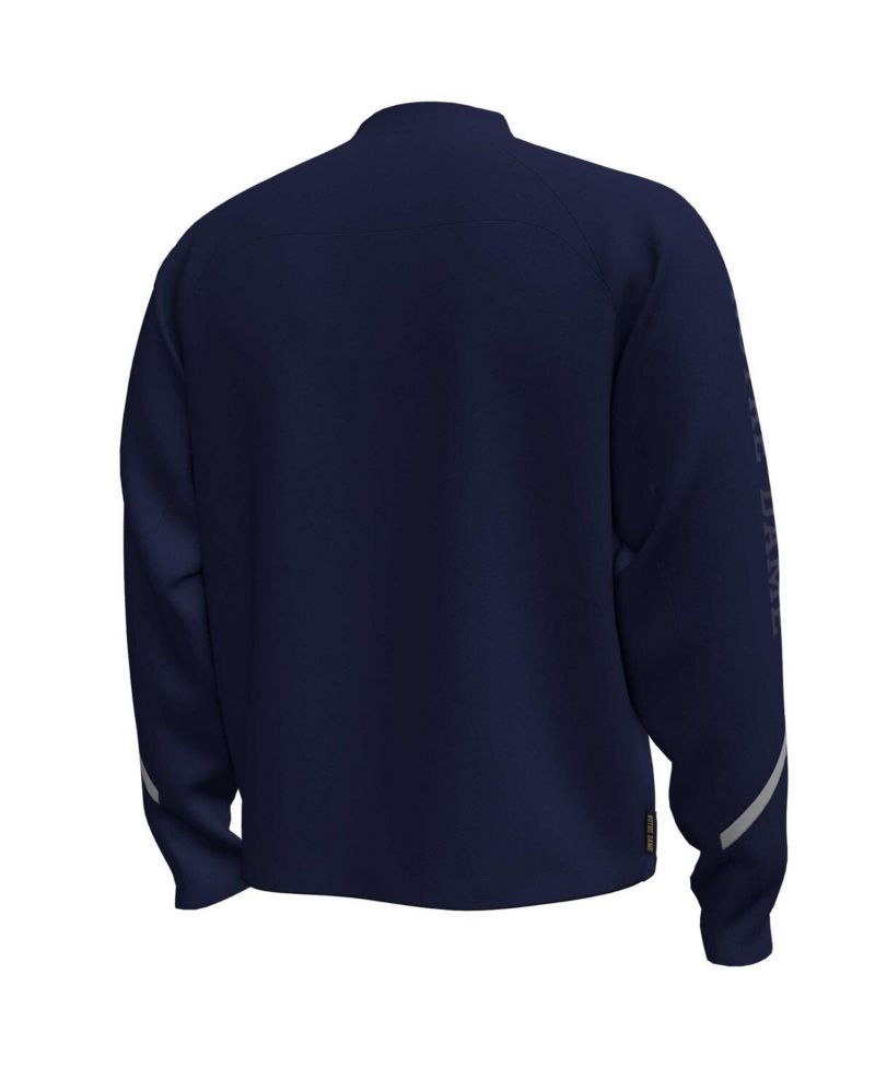Men's Navy Notre Dame Fighting Irish Unstoppable Full-Zip Bomber Jacket