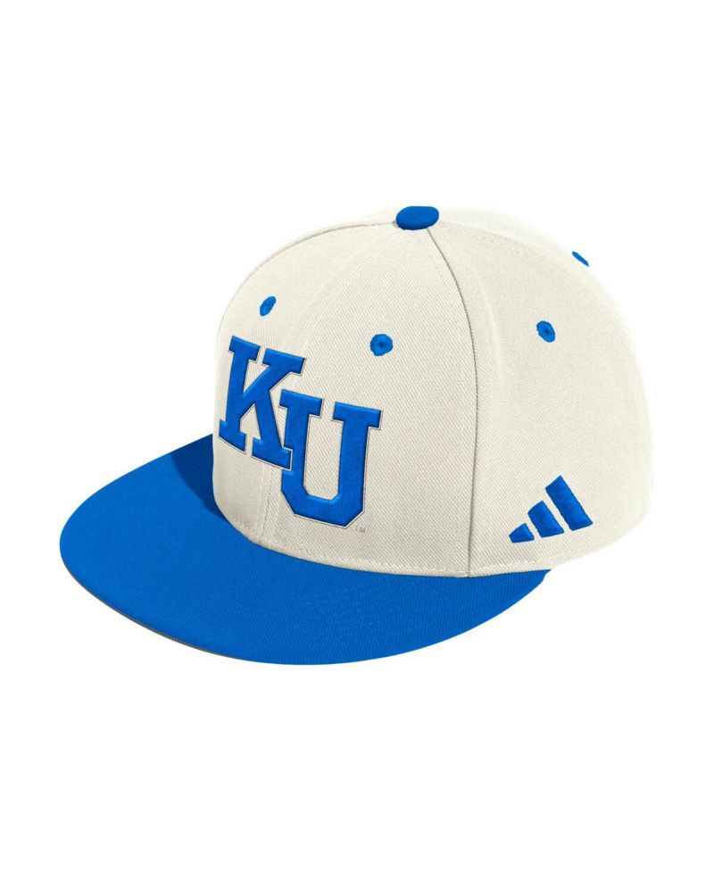 Men's Cream Kansas Jayhawks On-Field Fitted Baseball Hat