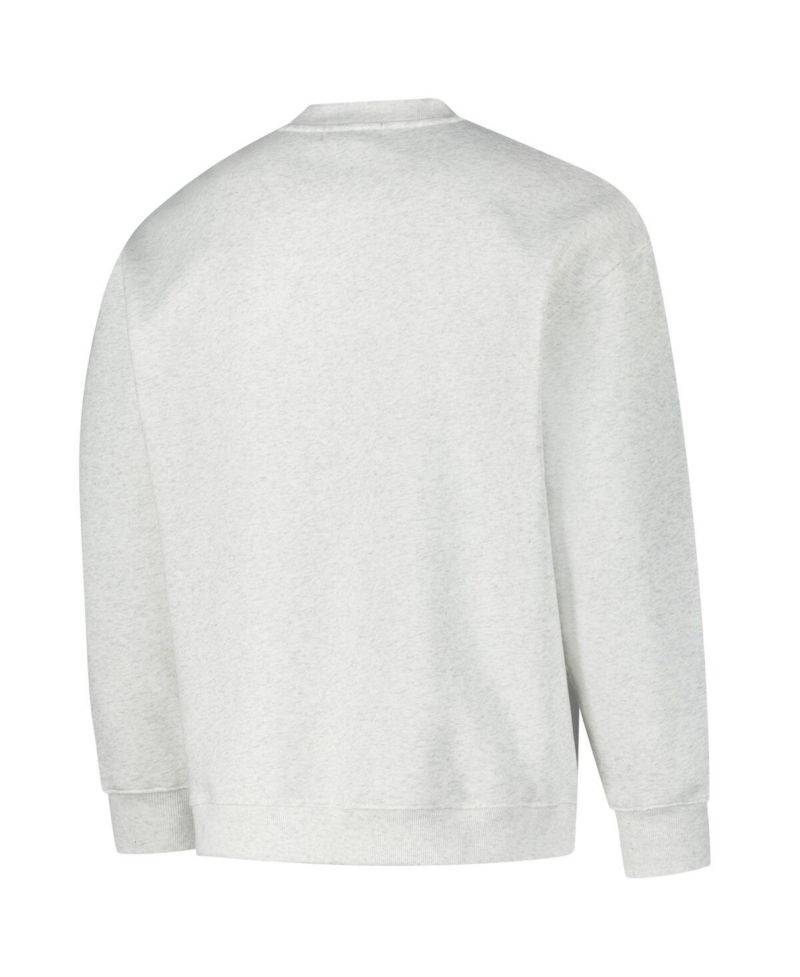 Men's and Women's Ash Michigan State Spartans Vintage Crest Pullover Sweatshirt