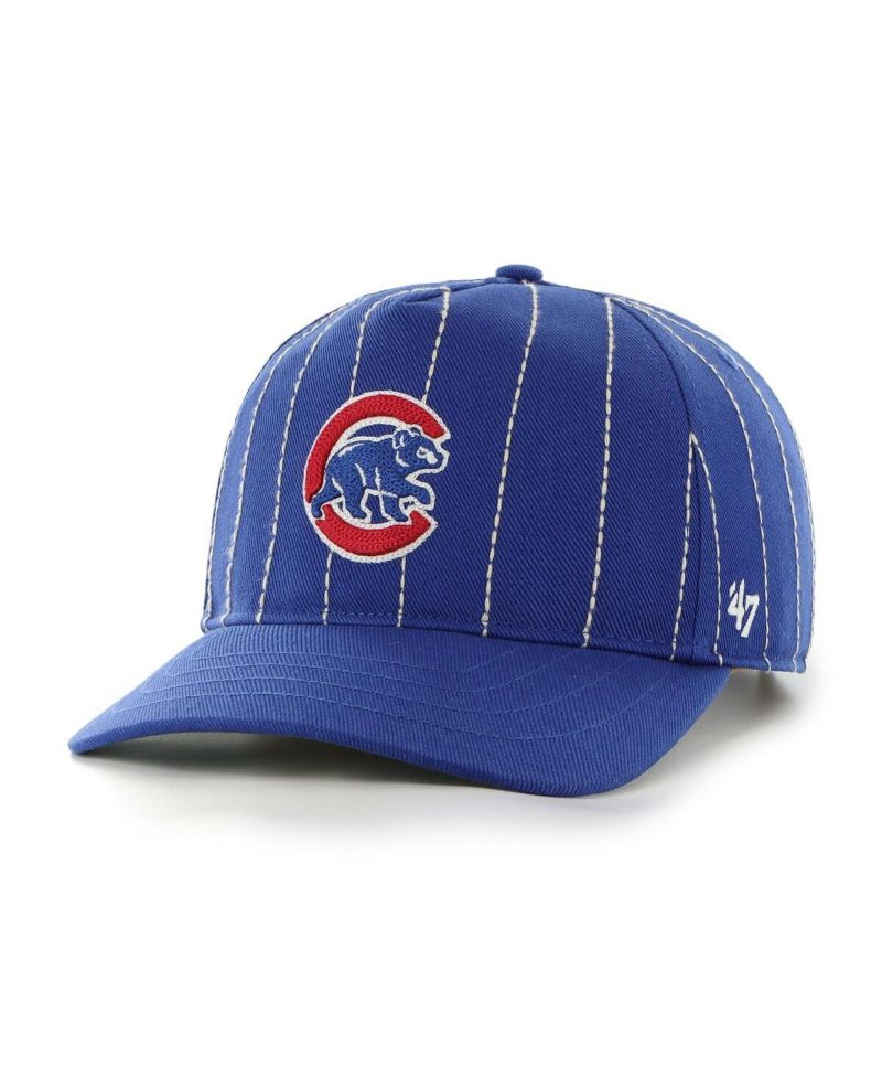 x Rawlings Men's Royal Chicago Cubs Pinstripe Hitch Adjustable Hat