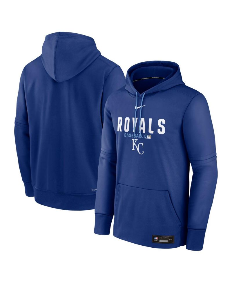 Men's Royal Kansas City Royals Authentic Collection Therma-FIT Hoodie