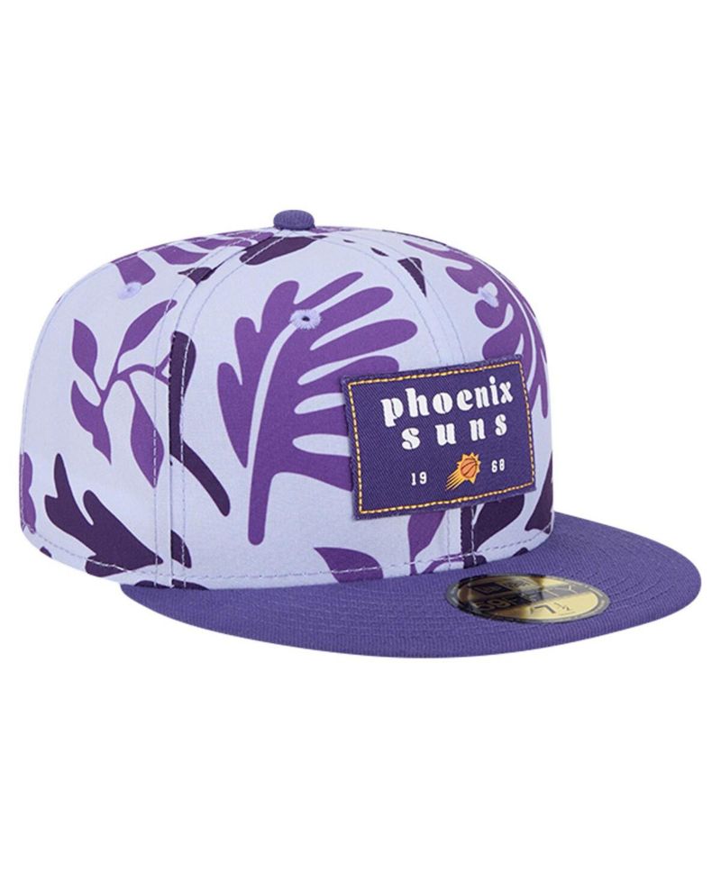 Men's Purple Phoenix Suns Palm Fronds 2-Tone 59FIFTY Fitted Hat