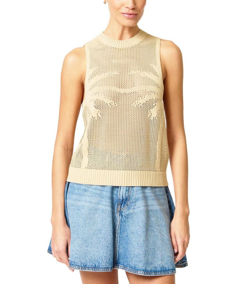 Women's Eden Palm Tree Mesh Shell