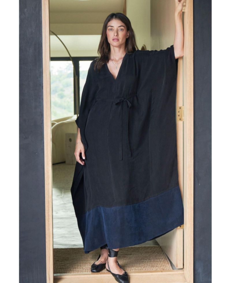 Women's Ocean+Main Colorblock Belted Caftan