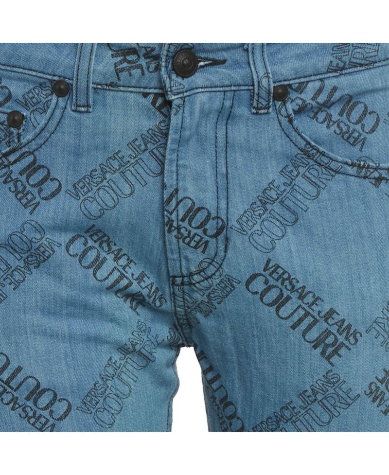 Women's Jeans Couture Logo Print Denim Skinny Jeans