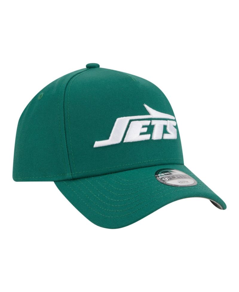 Big Boys and Girls Green New York Jets 9FORTY A-Frame Adjustable Hat