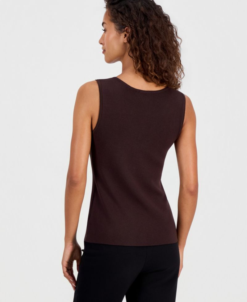 Petite V-Neck Sleeveless Tank Top