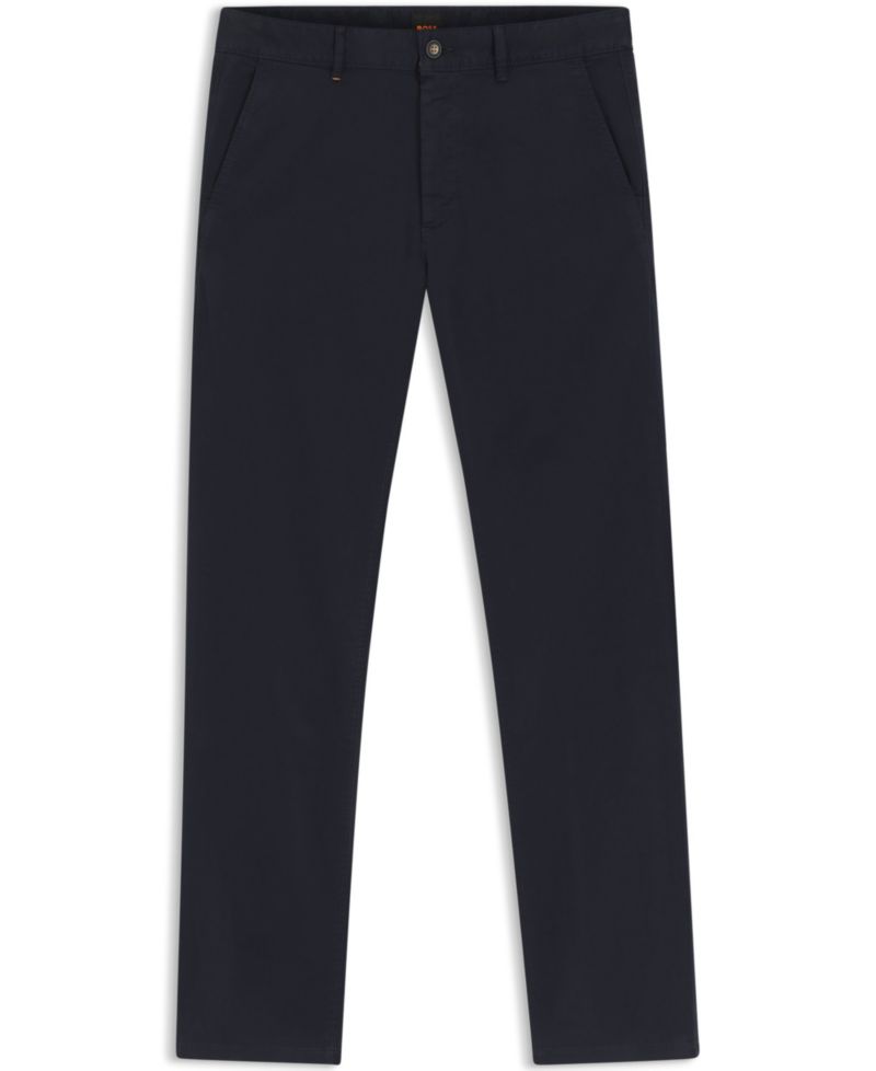 Men's Stretch-Cotton Satin Slim-Fit Chinos