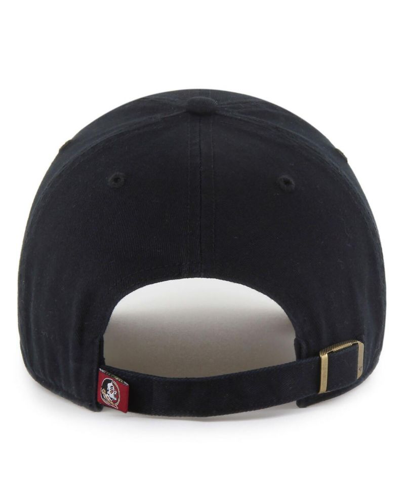 Men's Black Florida State Seminoles Clean Up Adjustable Hat