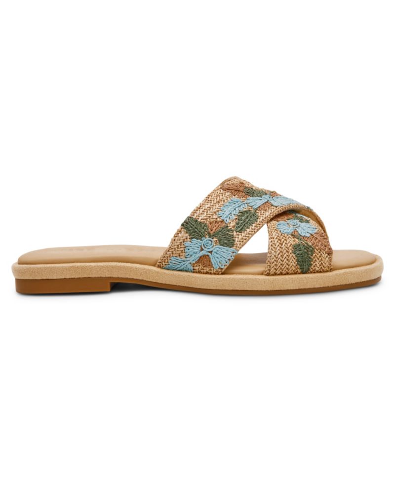 Women's Khloe Crossband Slide Flat Sandals