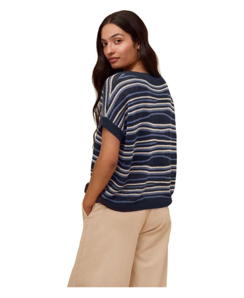 Women's Landscape Stripe Knitted Top