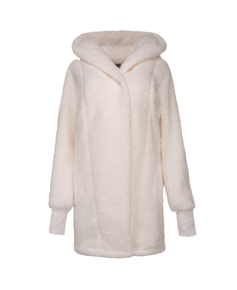 Men's and Women's Cream WNBA Breast Cancer Awareness Oversized Hooded Sweater