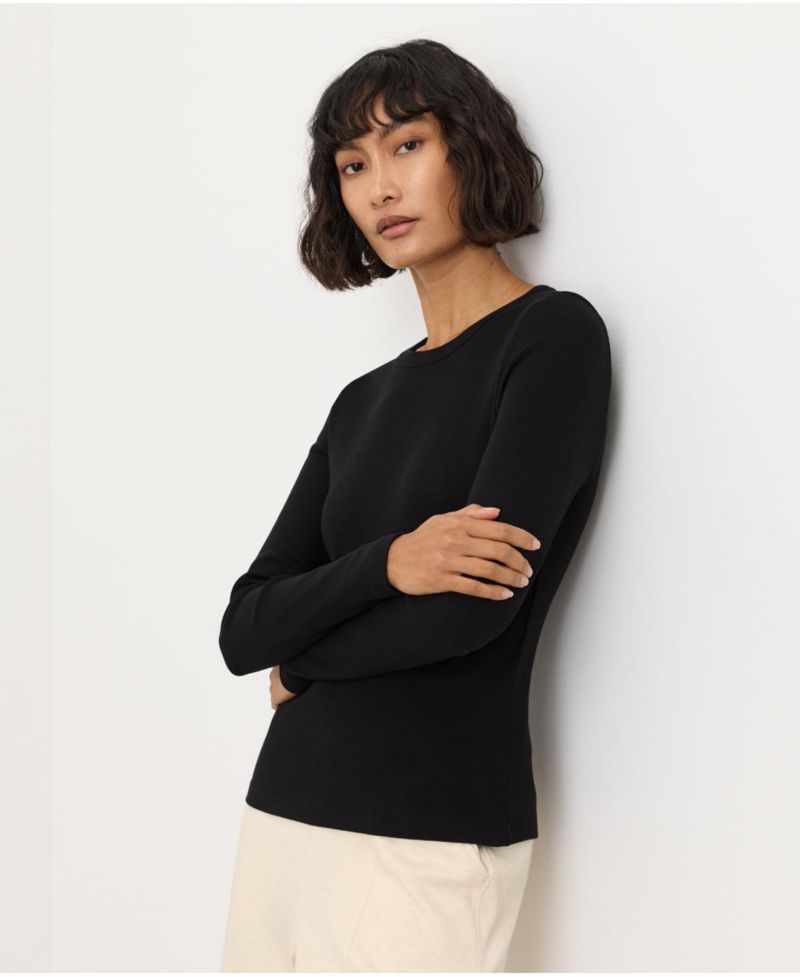 Women's Organic Cotton Perfect Rib Layering Long Sleeve