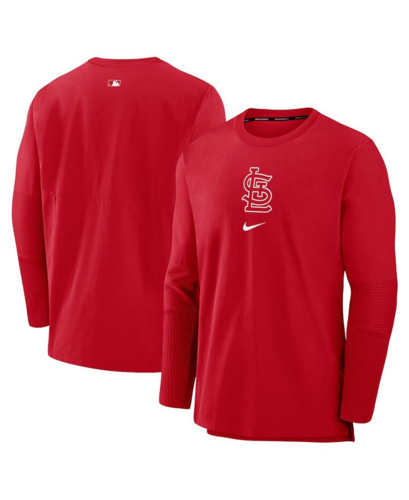 Men's Red St. Louis Cardinals Authentic Collection Player Performance Pullover Sweatshirt