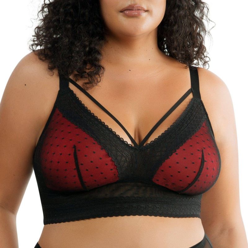 Plus Size Mia Dot Wire-Free Bralette