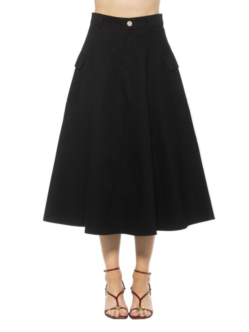 Women's Avery Cargo Midi Skirt with Belt Loops