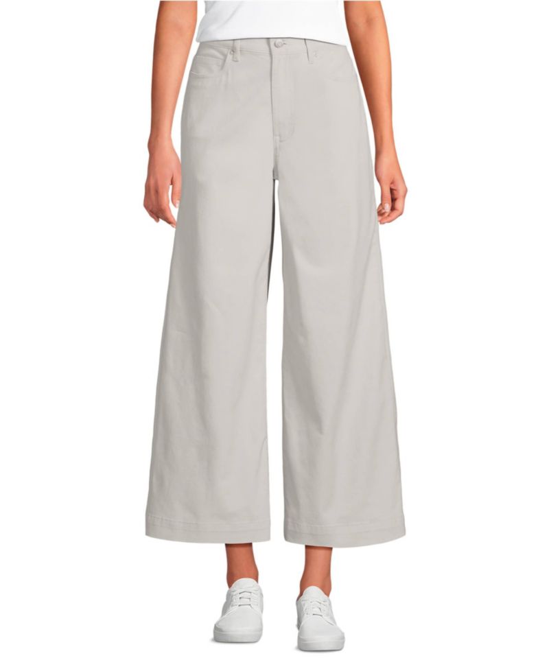 Petite Knockabout Chino High Rise 5 Pocket Wide Leg Crop Pants