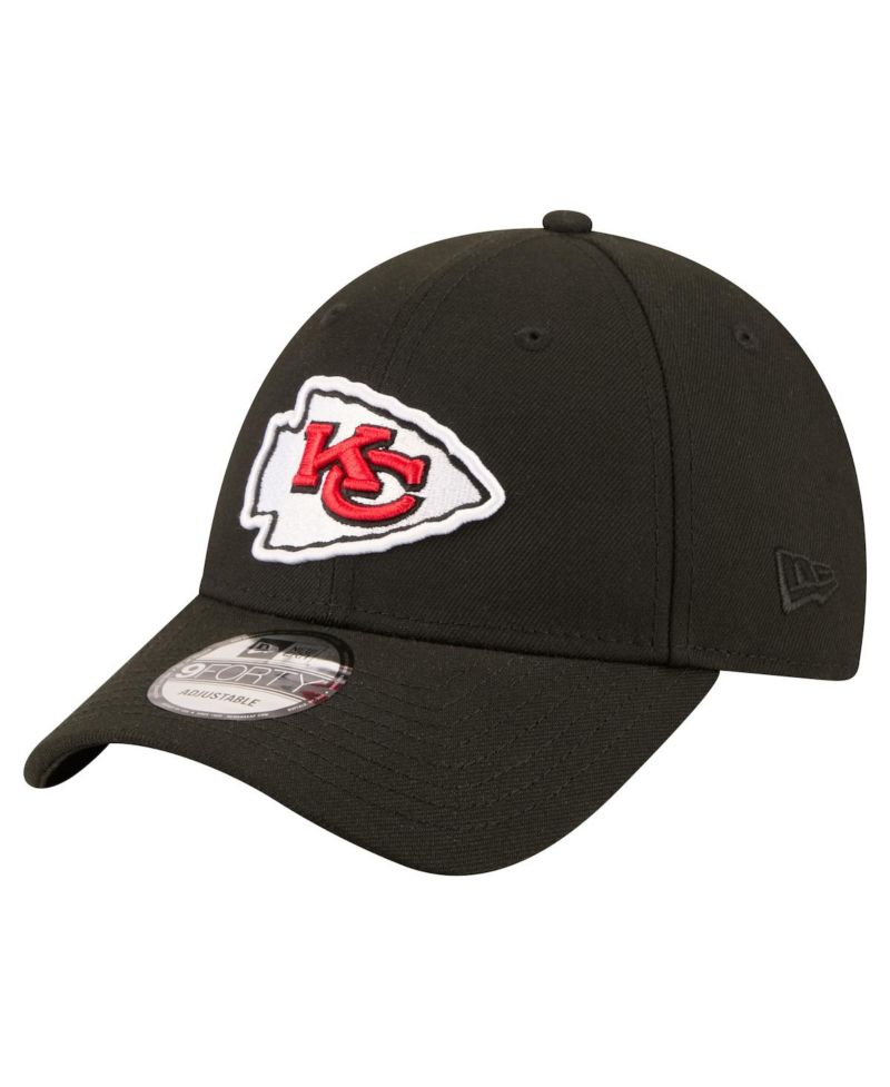 Men's Black Kansas City Chiefs Core Team 9FORTY Adjustable Hat