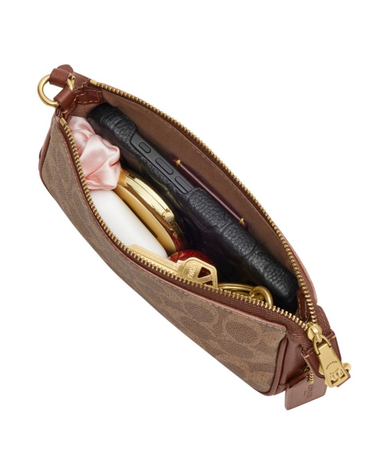 Plaza Mini Signature UpcraftedLeather Shoulder Bag 18