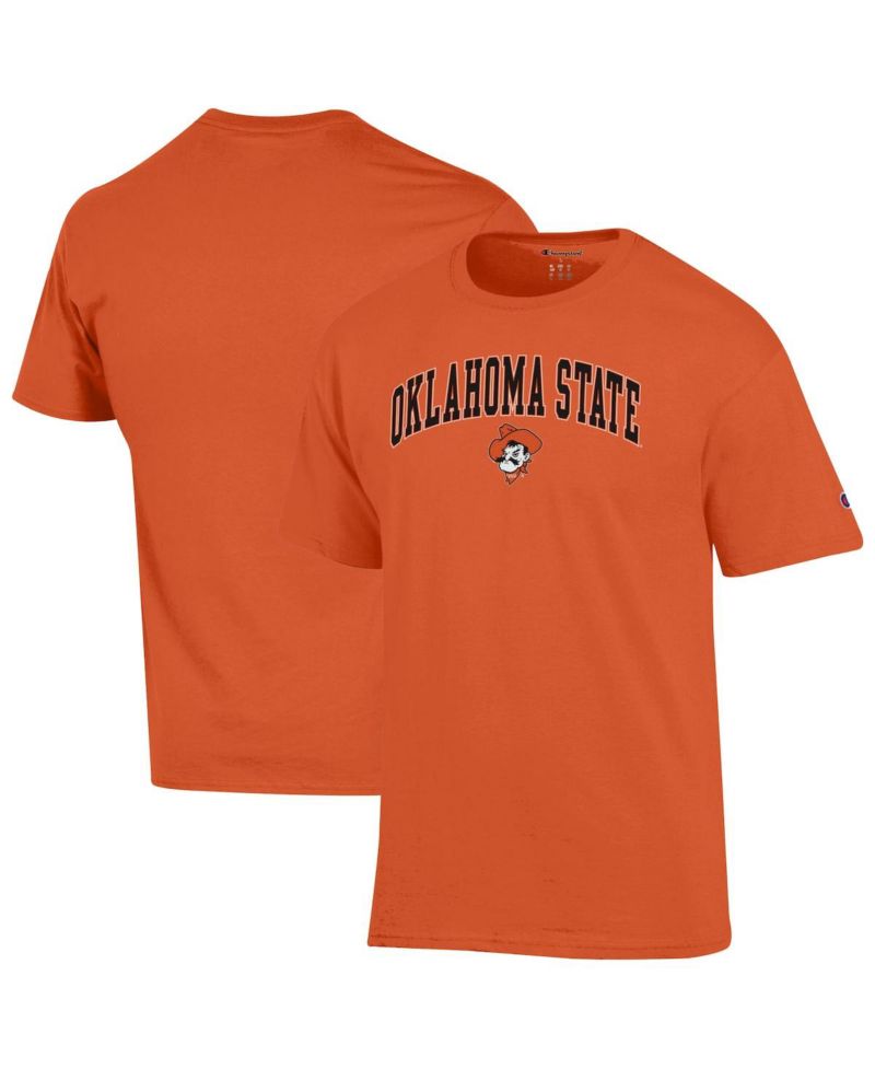 Men's Orange Oklahoma State Cowboys Arch Over Logo T-Shirt
