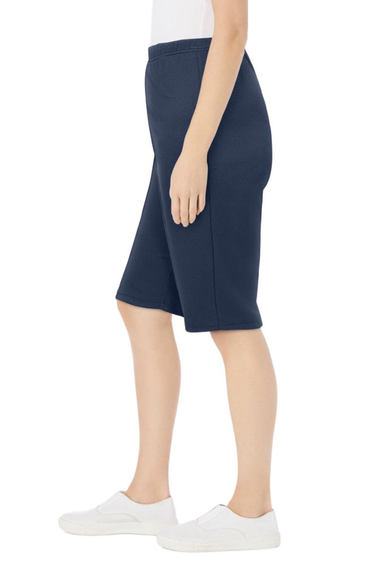 Plus Size Knit Bermuda Short