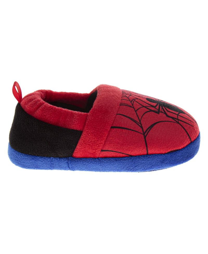 Toddler Marvel Spiderman Kids' Slippers Cozy, Plush, and Fun House Footwear