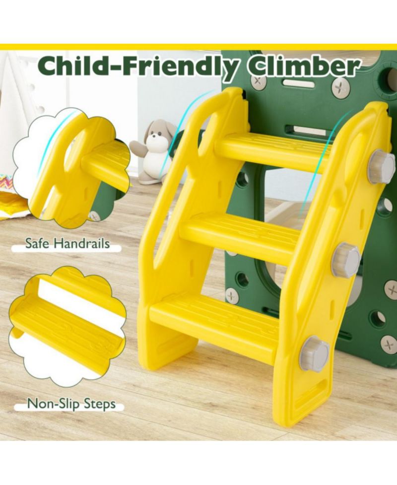 Toddler 10-in-1 Slide and Climber Playset