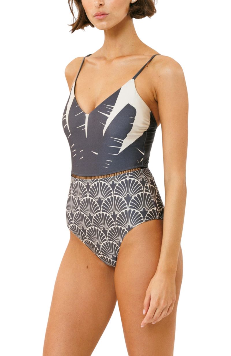Women's Arava Stripes Onepiece Swimsuit