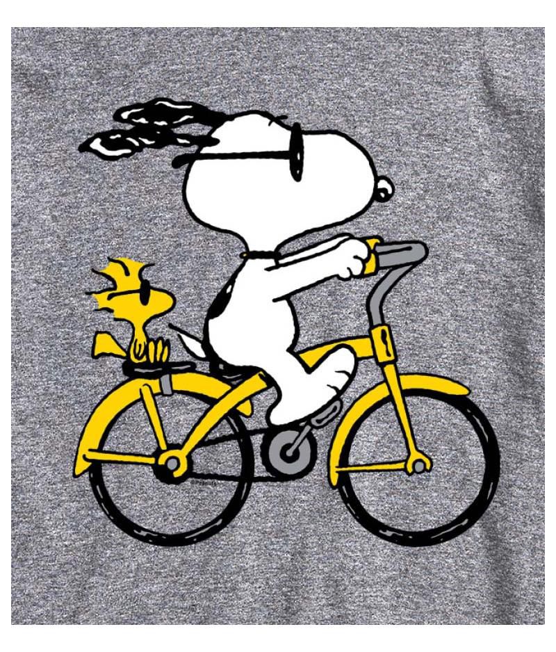 Hybrid Apparel Snoopy Bike Men's Short Sleeve Tee