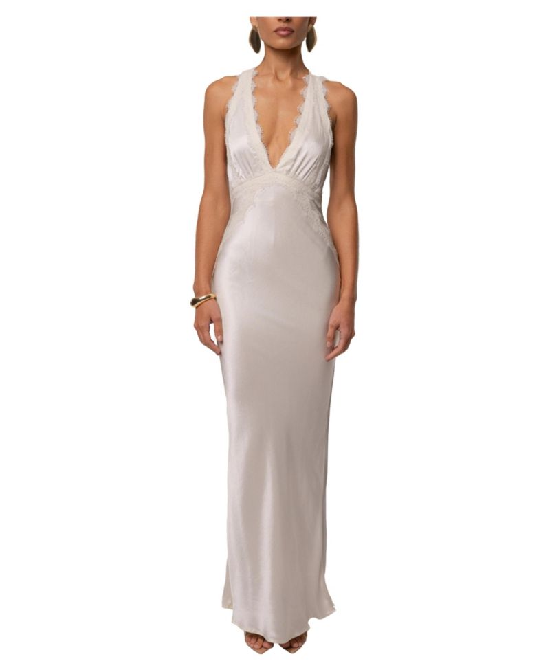 Women's Satin Evenings Maxi Dress