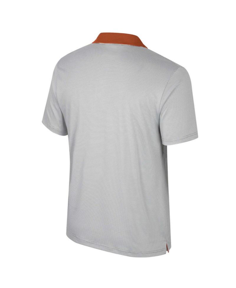 Men's Gray Texas Longhorns Big & Tall Tuck Striped Polo