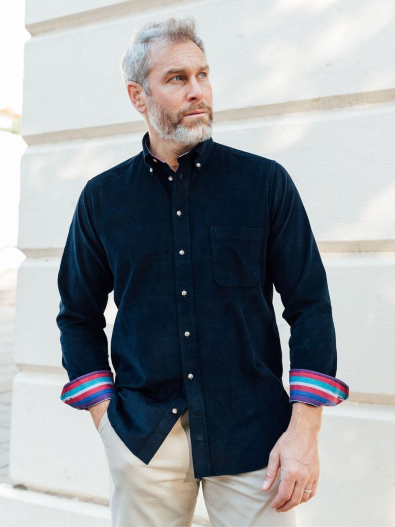 Men's Corduroy Long Sleeve Shirt