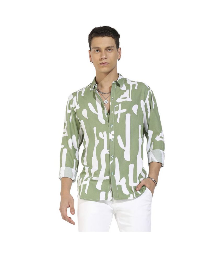 Men's Abstract Print Shirt