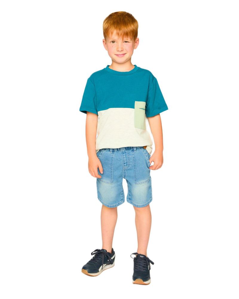 Baby Boys French Terry Denim Shorts