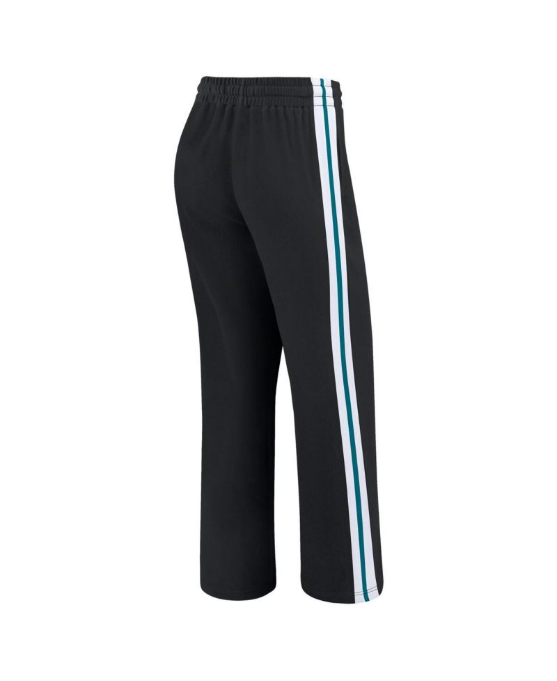 Women's Black Jacksonville Jaguars Color Block Straight Leg Pants