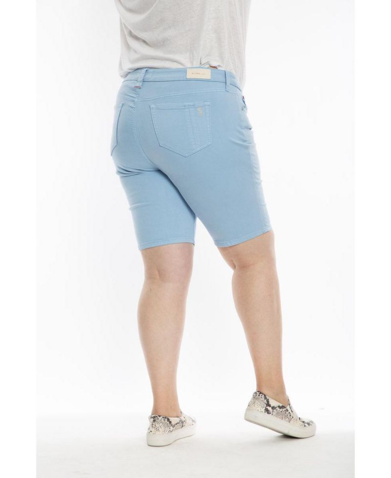 Plus Size Mid Rise Bermuda Shorts