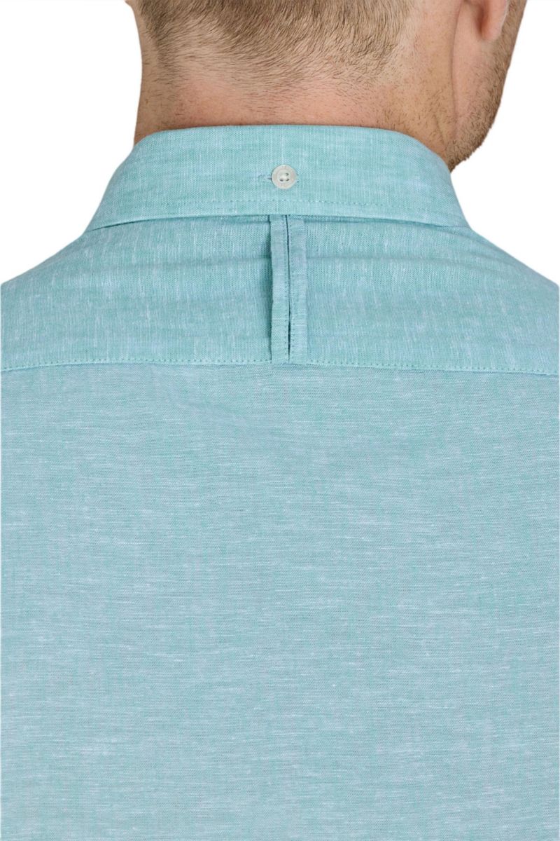 Men's Short Sleeve Linen Blend Shirt