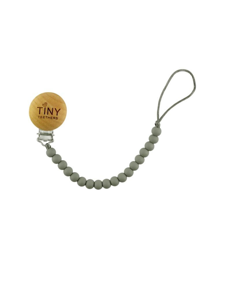 3 Stories Trading Tiny Teethers Infant Silicone And Beech Rattle And Pacifier Clip Set