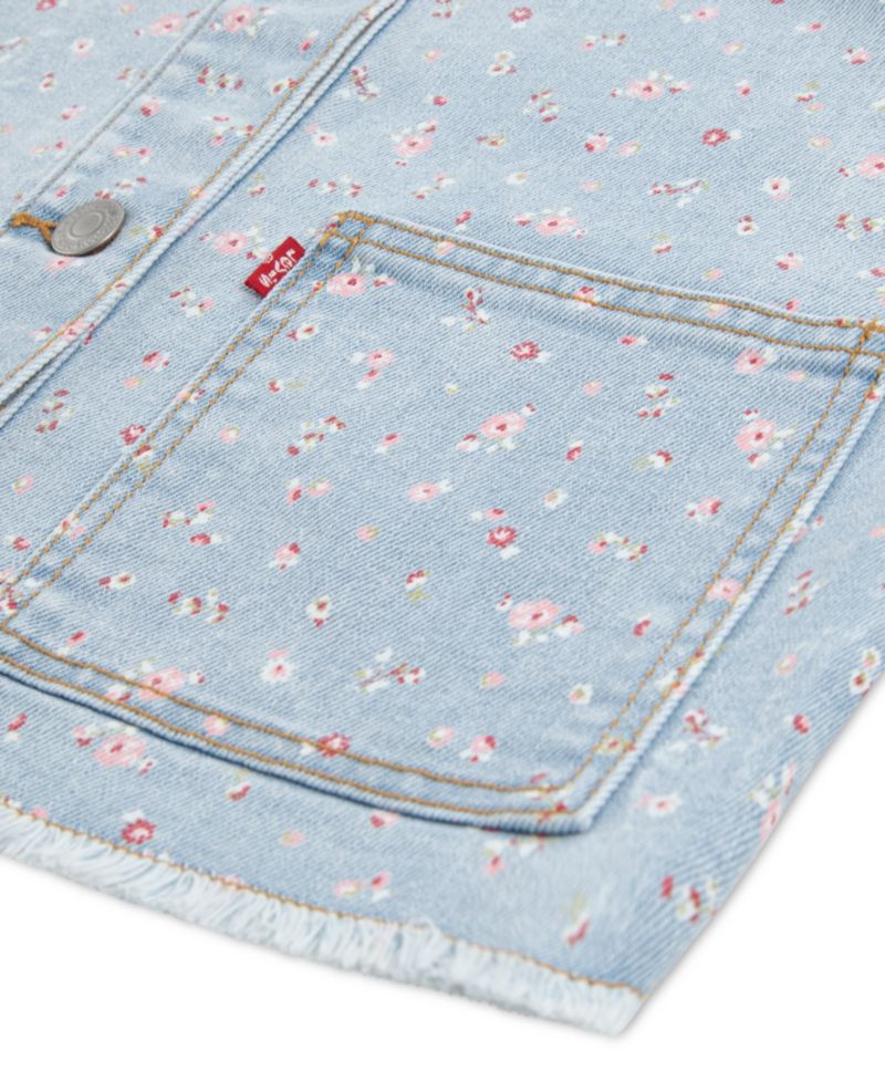 Girls' 4-6x Fashion Trucker Long-Sleeve Jacket
