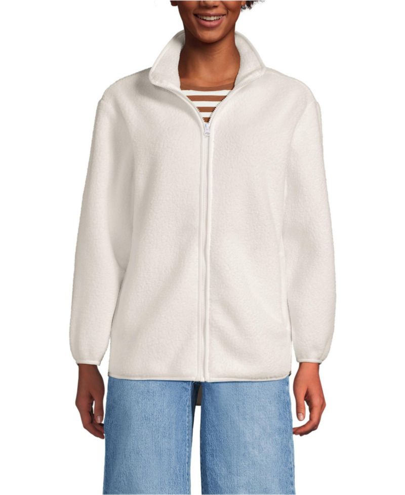 Women's Petite Cozy High Pile Full Zip Fleece Jacket
