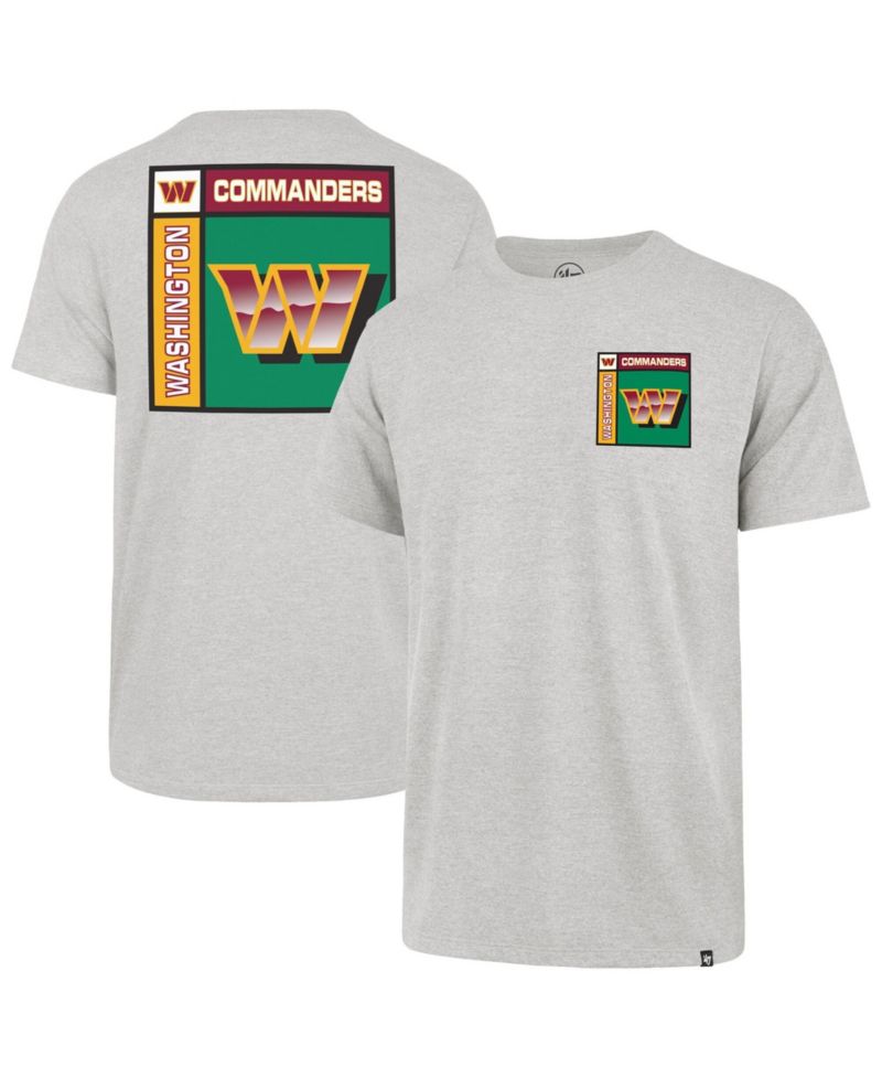 47 Brand Men's Gray Washington Commanders Chrome Plate Franklin T-Shirt