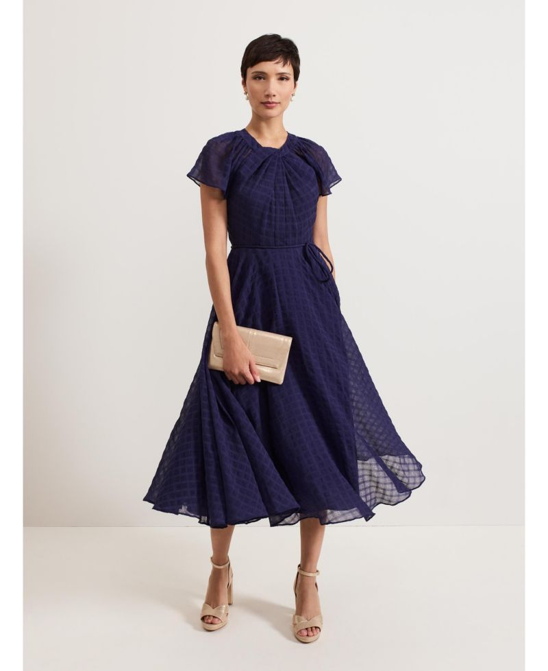Women's Gwen Pleated Textured Dress