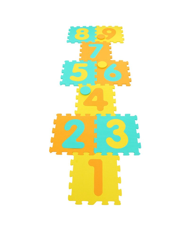 Interlocking Foam Puzzle Floor Mat, 9-Piece Set