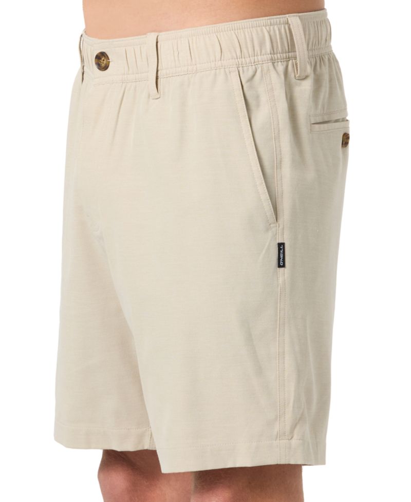 Men's Reserve Light Check Hybrid Elastic Waist Shorts, 8" Inseam