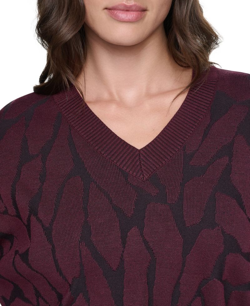 Women's Textured Long Sleeves Sweater