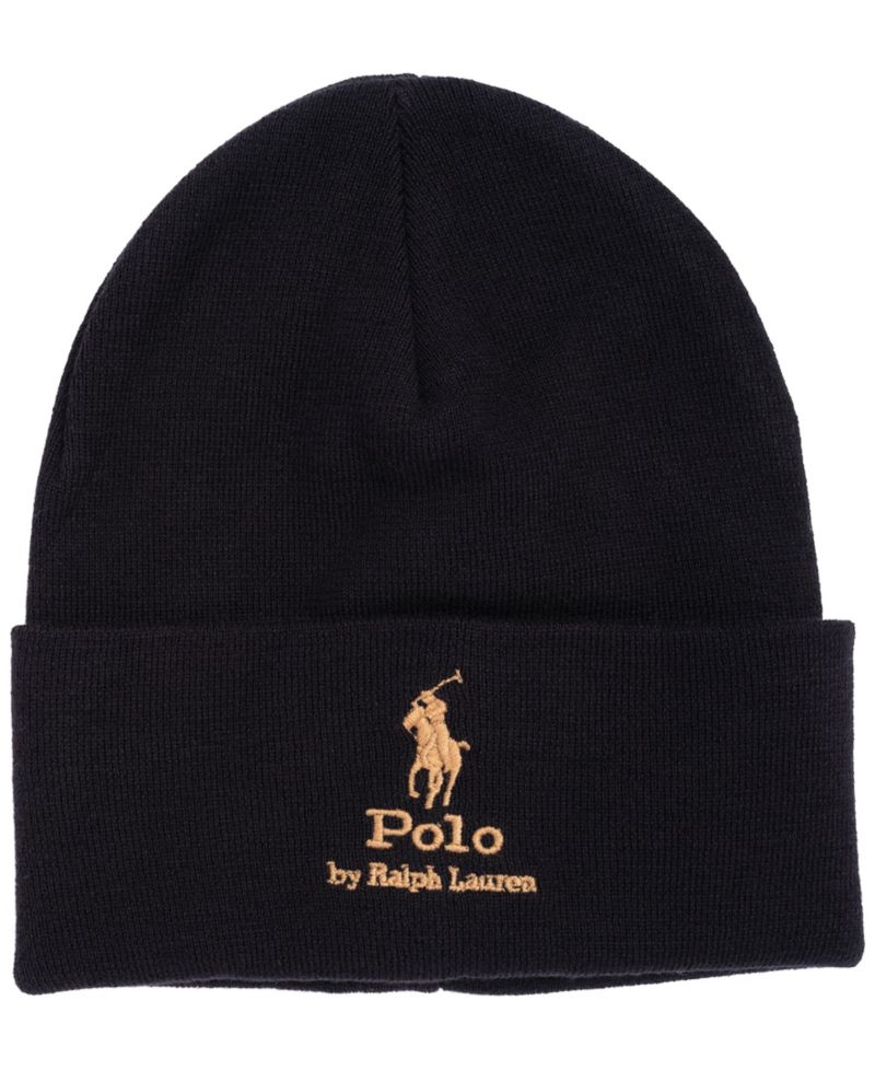 Men's Silhouette Polo Pony Beanie Hat