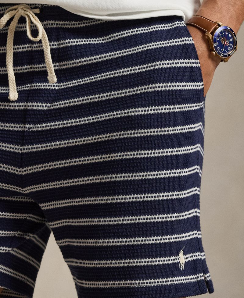 Men's Striped Slim-Fit Shorts