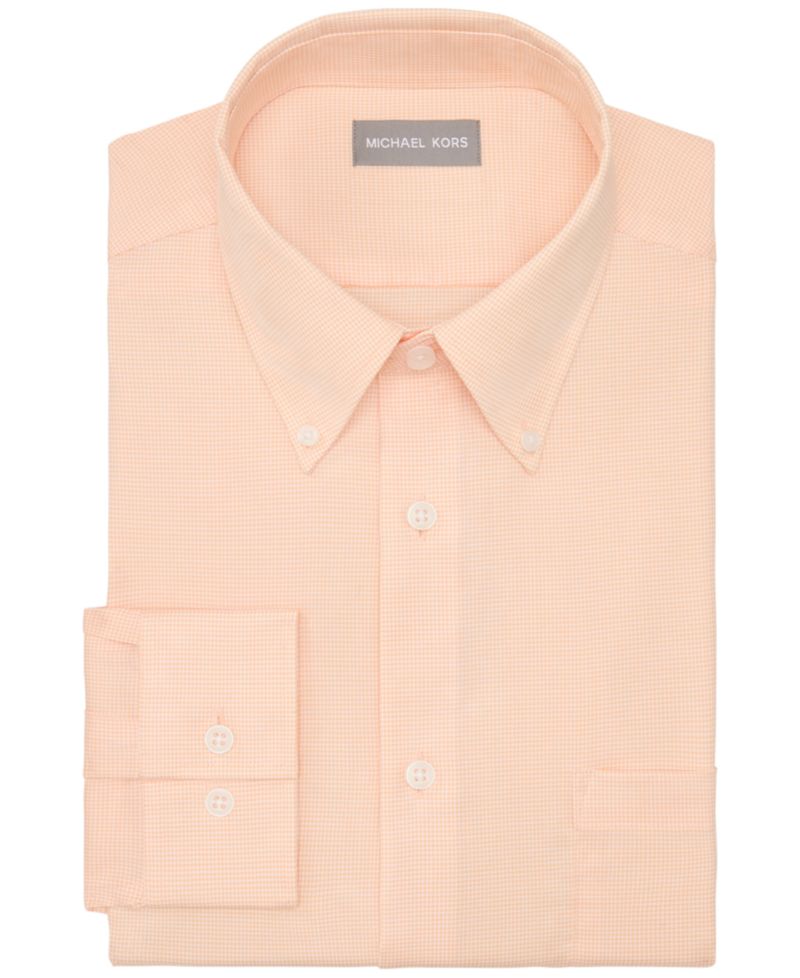 Men's Long-Sleeve Solid Dress Shirt